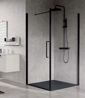 Novellini Young Plus FG zijwand – vaste zijwand 200 cm (8 mm) voor combinatie met Young Plus G draai