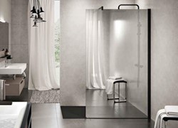 NOVELLINI KUADRA H INLOOPDOUCHE (67 CM VERSTELBAAR T/M 70 CM) SPY GLAS BRUSHED INOX PROFIEL KUADH70-76Z