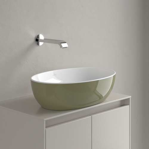 VILLEROY & BOCH Artis Opzetwastafel, 480 x 325 x 135 mm, zonder overloop, Sage Green  438848BCS8-2