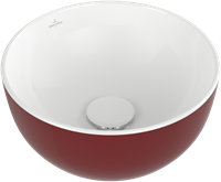 VILLEROY & BOCH ARTIS OPZETWASTAFEL, 325 X 325 X 135 MM, ZONDER OVERLOOP, BORDEAUX  438932BCS9