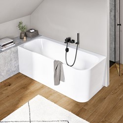 VILLEROY & BOCH ARCHITECTURA KUNSTSTOF DUOBAD ACRYL BACK TO WALL 170X75X57.5CM HOEKINBOUW LINKS WIT ALPIN  UBA170ARE9CL00V-01