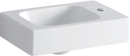 GEBERIT ICON FONTEIN 1X WASKOM KRAANGAT RECHTS KERAMIEK 380 X 280 X 135MM (BXDXH) WIT 124736000