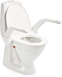 ETAC TOILETVERHOGER MY-LOO MET ARMSTEUNEN VASTGEMONTEERD 6 CM E80301511