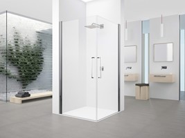 Novellini Young 2G Zwaaideur – Elegante douchedeur voor hoekinstap of zijwand