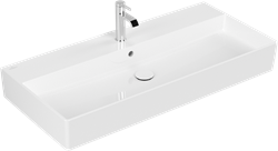 VILLEROY & BOCH MEMENTO 2.0 WASTAFEL HOEKIG 3-GATS DOORGESTOKEN OVERLOOP WAND 470 X 1000MM (DXB) WIT ALPINE KERAMIEKPLUS 4A22A5R1