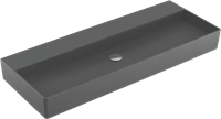 VILLEROY & BOCH MEMENTO 2.0 WASTAFEL HOEKIG WANDUITLOOP WAND 470 X 1200MM (DXB) GRAFIET KERAMIEKPLUS 4A22CFI4