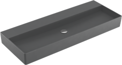 VILLEROY & BOCH MEMENTO 2.0 WASTAFEL HOEKIG WANDUITLOOP WAND 470 X 1200MM (DXB) GRAFIET KERAMIEKPLUS 4A22CFI4