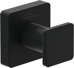 VILLEROY & BOCH ELEMENTS STRIKING HANDDOEKHAAK 45 X 44 X 45 MM MATT BLACK TVA152011000K5