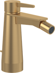 VILLEROY & BOCH WELLNESS CONUM 1-GREEPS BIDETKRAAN BRUSHED GOLD TVB12700100076