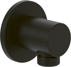 VILLEROY & BOCH UNIVERSAL SHOWERS WANDAANSLUITBOCHT,VOOR WANDMONTAGE ROND MATT BLACK TVC000456000K5