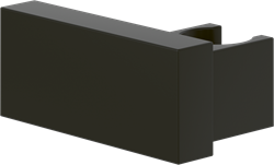 VILLEROY & BOCH UNIVERSAL SHOWERS HANDDOUCHEHOUDER VOOR WANDMONTAGE HOEKIG MATT BLACK TVC000459000K5