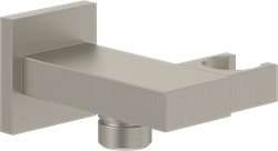 VILLEROY & BOCH UNIVERSAL SHOWERS HANDDOUCHEHOUDER VOOR WANDMONTAGE HOEKIG BRUSHED NICKEL MATT TVC00046300064