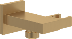 VILLEROY & BOCH UNIVERSAL SHOWERS HANDDOUCHEHOUDER VOOR WANDMONTAGE HOEKIG BRUSHED GOLD TVC00046300076