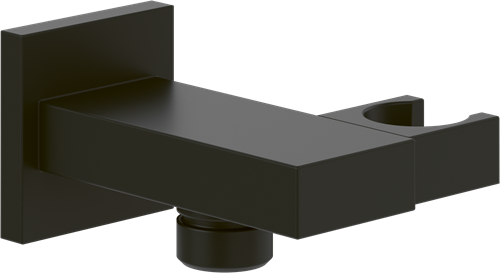 VILLEROY & BOCH UNIVERSAL SHOWERS HANDDOUCHEHOUDER VOOR WANDMONTAGE HOEKIG MATT BLACK TVC000463000K5
