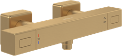 VILLEROY & BOCH UNIVERSAL TAPS & FITTINGS DOUCHETHERMOSTAAT ,VOOR DOUCHE HOEKIG BRUSHED GOLD TVS00001800076