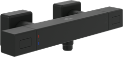 VILLEROY & BOCH UNIVERSAL TAPS & FITTINGS DOUCHETHERMOSTAAT ,VOOR DOUCHE HOEKIG MATT BLACK TVS000018000K5