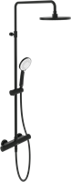 VILLEROY & BOCH WELLNESS UNIVERSAL SHOWERS DOUCHESYSTEEM MET DRIE FUNCTIES VOOR WANDMONTAGE MATT BLACK TVS109002000K5