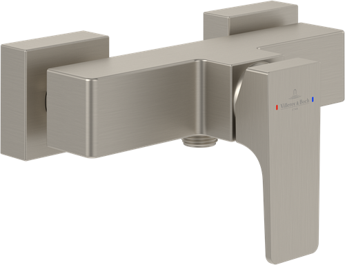VILLEROY & BOCH ARCHITECTURA SQUARE EENGREEPS DOUCHEKRAAN BRUSHED NICKEL MATT TVS12500100064