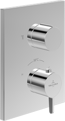 VILLEROY & BOCH CONUM INBOUWTHERMOSTAAT MET STOPKRAAN CHROME TVS12700100061