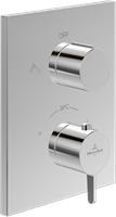 VILLEROY & BOCH CONUM INBOUWTHERMOSTAAT MET TWEEWEG STOPKRAAN CHROME TVS12700200061