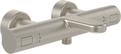 VILLEROY & BOCH UNIVERSAL TAPS & FITTINGS BADTHERMOSTAAT,VOOR BAD ROND BRUSHED NICKEL MATT TVT00000100064