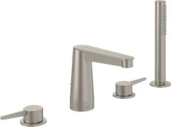 VILLEROY & BOCH CONUM VIERGATS BANDRANDKRAAN BRUSHED NICKEL MATT TVT12700200064