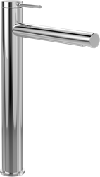 VILLEROY & BOCH LOOP & FRIENDS EENGREEPS WASTAFELKRAAN VERHOOGD ZONDER PUSH-OPEN AFVOERGARNITUUR CHROME TVW10610615361