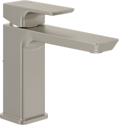 VILLEROY & BOCH SUBWAY 3.0 EENGREEPS WASTAFELKRAAN MET TREKSTANG-AFVOERGARNITUUR BRUSHED NICKEL MATT TVW11200200064