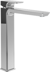 VILLEROY & BOCH SUBWAY 3.0 EENGREEPS WASTAFELKRAAN VERHOOGD ZONDER PUSH-OPEN AFVOERGARNITUUR CHROME TVW11200400061
