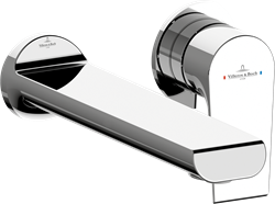 VILLEROY & BOCH LIBERTY EENGREEPS WASTAFELKRAAN ZONDER PUSH-OPEN AFVOERGARNITUUR CHROME TVW10700800061