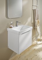 VILLEROY & BOCH ARCHITECTURA SQUARE EENGREEPS WASTAFELKRAAN ZONDER PUSH-OPEN AFVOERGARNITUUR CHROME TVW12500400061-3