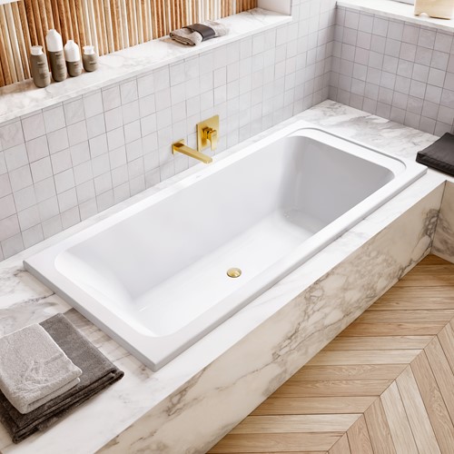 VILLEROY & BOCH ARCHITECTURA SQUARE BADUITLOOP VOOR WANDMONTAGE BRUSHED GOLD TVT12500200076-2