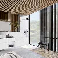 VILLEROY & BOCH UNIVERSAL SHOWERS HANDDOUCHEHOUDER VOOR WANDMONTAGE HOEKIG MATT BLACK TVC000463000K5-2