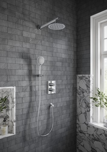 VILLEROY & BOCH UNIVERSAL SHOWERS REGENDOUCHE ROND CHROME TVC00040120061-2