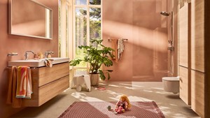 Hansgrohe Xelu Q wastafels en badkamermeubels met slimme opbergruimte